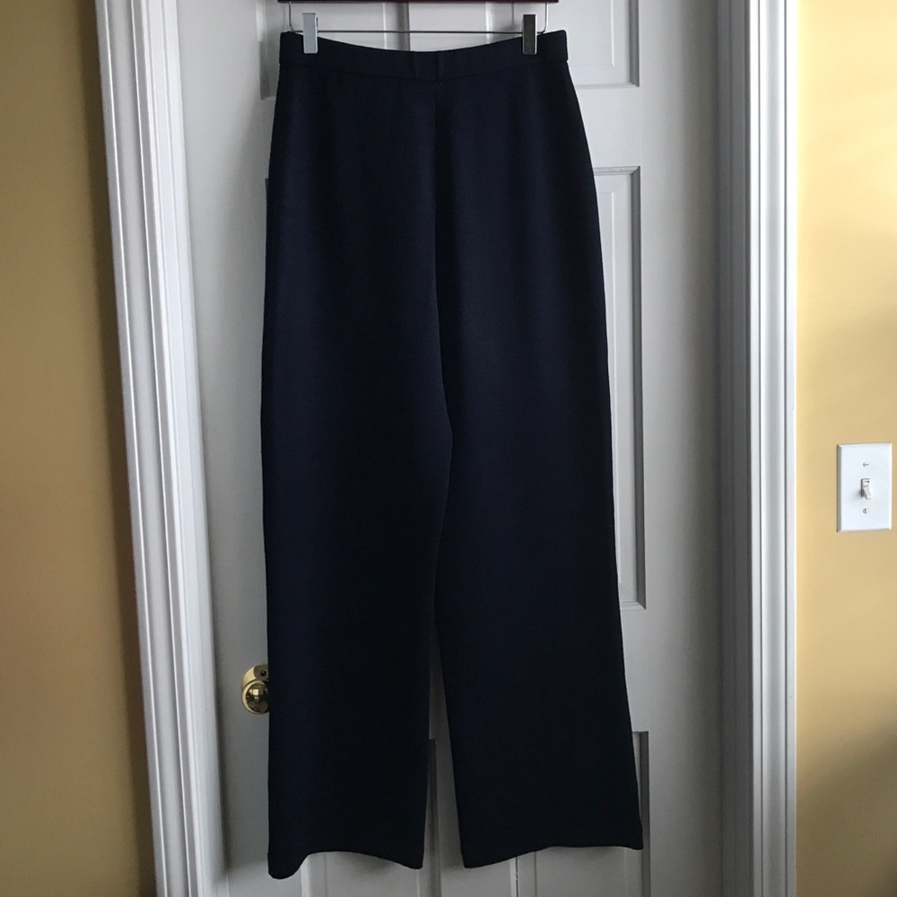 St John Collection Size 10 Navy Knit Pant